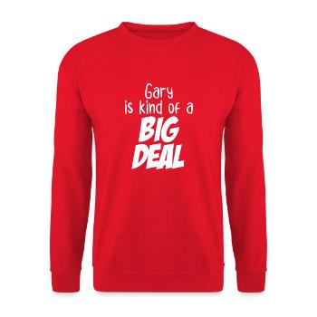 Gary est un peu un gros problème - Sweat-shirt Unisexe - rouge - Devant - Alina (178cm) & Michal (187cm)