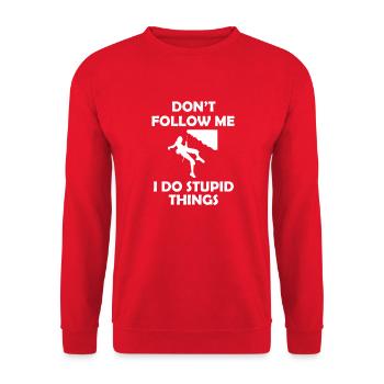 climbing - Unisex Pullover - Rot - Vorne - Alina (178cm) & Michal (187cm)