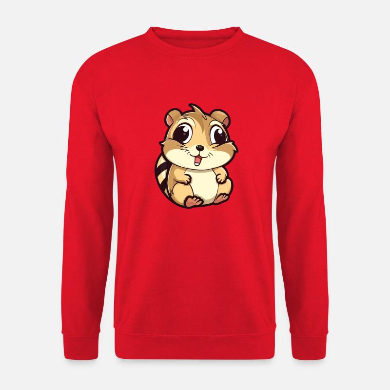 Streifenhörnchen - Unisex Pullover - Rot