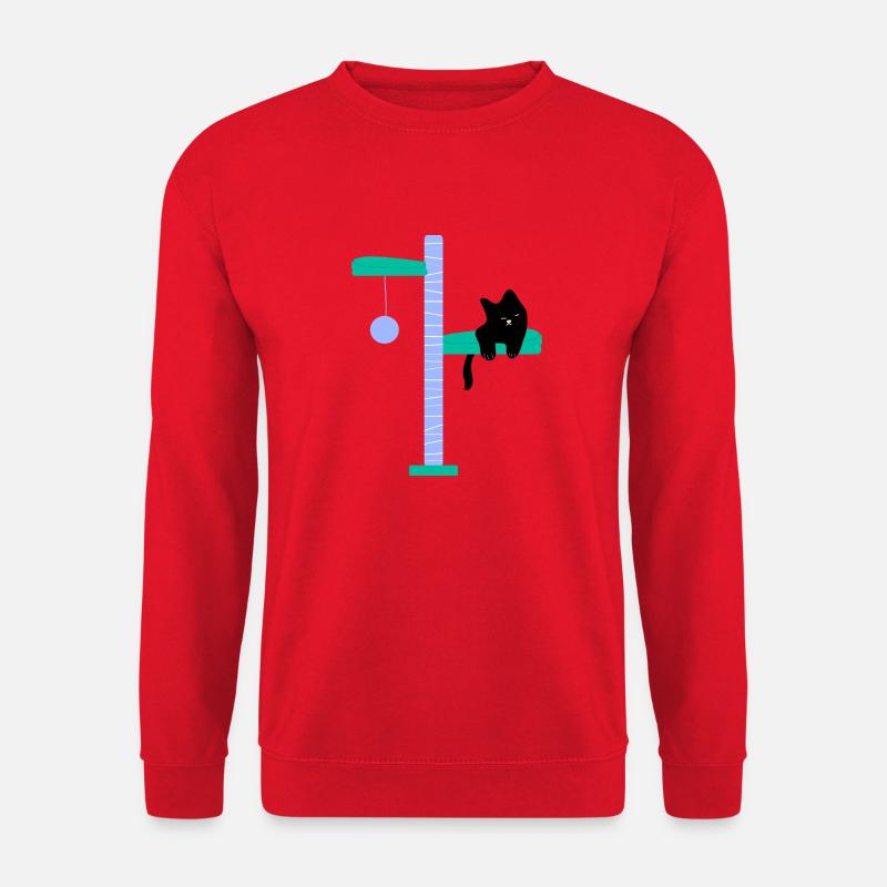 Cats tree and scratcher2 - Unisex Sweatshirt - red