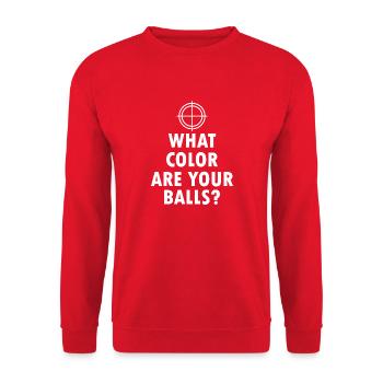 Paintball Airsoft - Unisex Pullover - Rot - Vorne - Alina (178cm) & Michal (187cm)