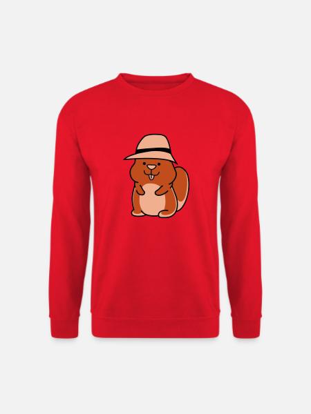 Hamster drôle - Sweat-shirt Unisexe - rouge