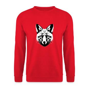 Vie animale de renard | Renard - Sweat-shirt Unisexe - rouge - Devant - Alina (178cm) & Michal (187cm)