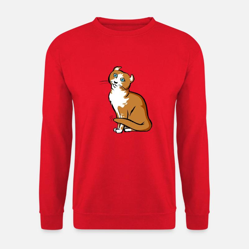 Cat | Cat | graphic is modificated - Unisex Sweatshirt - red