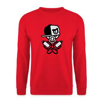 baby cool graffiti - Unisex Sweatshirt - red - Front - Alina (178cm) & Michal (187cm)