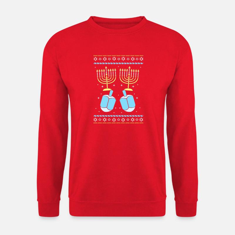 Hanoukka Hanoukka Hanoukka - Sweat-shirt Unisexe - rouge
