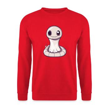 Serpent Cobra Halloween Fantôme - Sweat-shirt Unisexe - rouge - Devant - Alina (178cm) & Michal (187cm)
