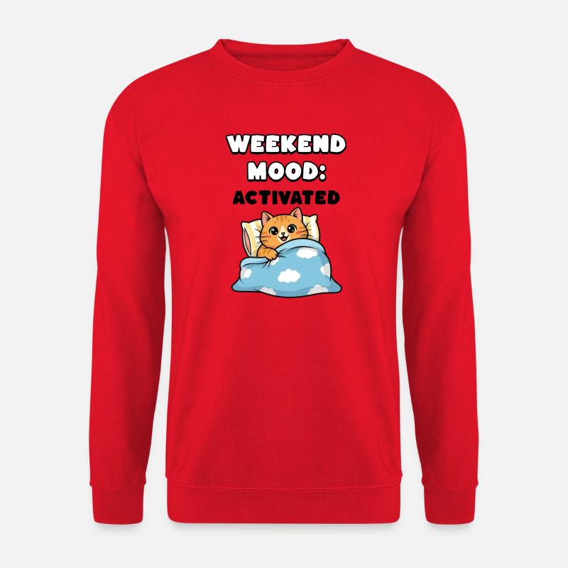 Weekend Mood - Unisex Pullover - Rot