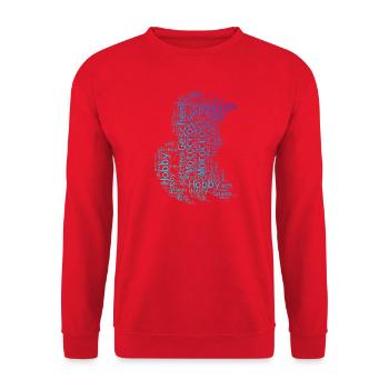Motif nouveau du motocross pour le motocross - Sweat-shirt Unisexe - rouge - Devant - Alina (178cm) & Michal (187cm)