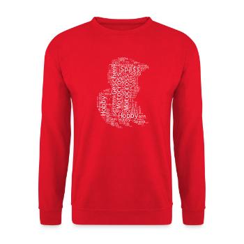 Ein Must Have für echte Motocross - Unisex Pullover - Rot - Vorne - Alina (178cm) & Michal (187cm)