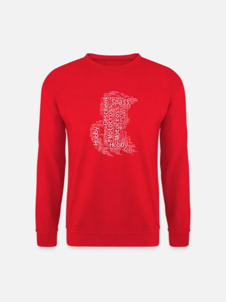 A must-have for real motocross - Unisex Sweatshirt - red