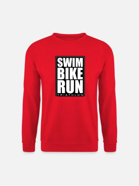 Triathlon Swimming Cycling Running - Unisex Sweatshirt - red