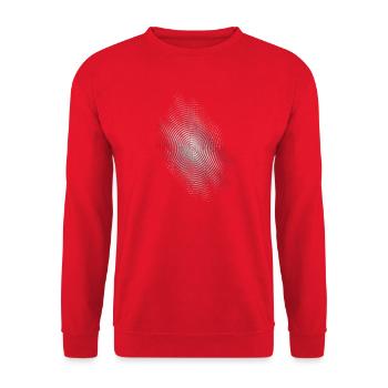Iridezed fingerprint ring - Unisex Sweatshirt - red - Front - Alina (178cm) & Michal (187cm)