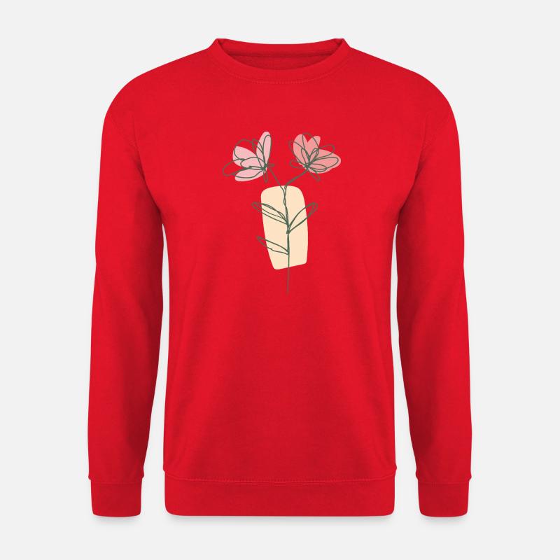 Blume - Unisex Pullover - Rot