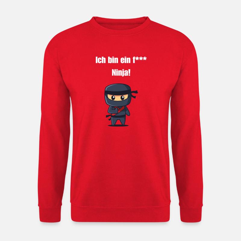 Ich bin ein f*** Ninja! - Unisex Pullover - Rot