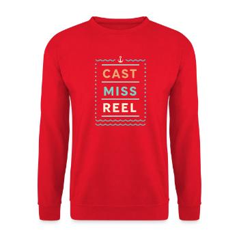 Miss Reel Nautical Pastel - Unisex Pullover - Rot - Vorne - Alina (178cm) & Michal (187cm)