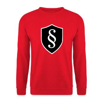 Paragraphe de l’avocat Droit de la Cour de droit - Sweat-shirt Unisexe - rouge - Devant - Alina (178cm) & Michal (187cm)