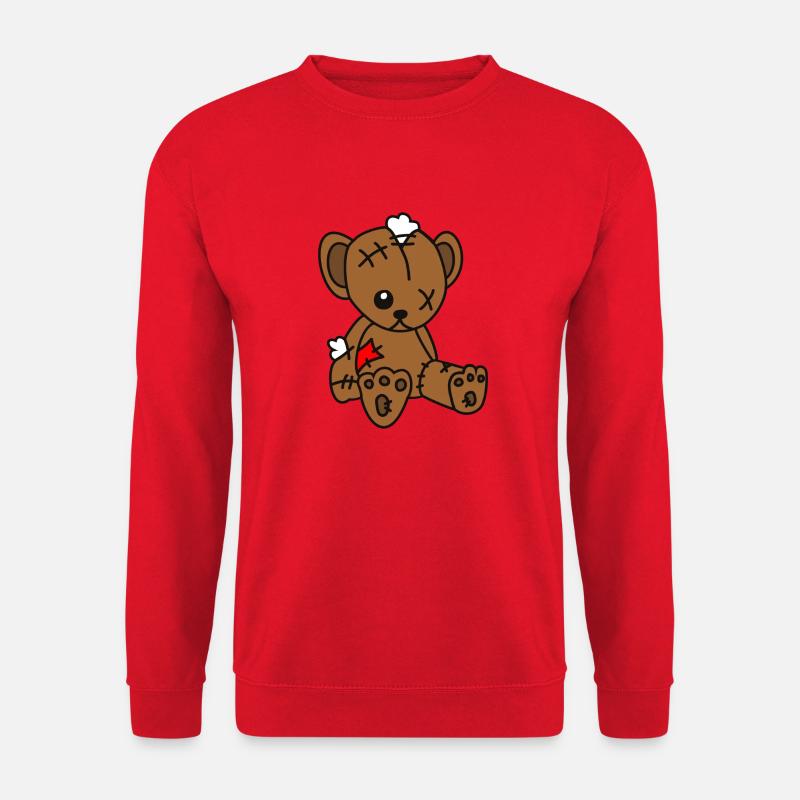 Teddybär Kaputt - Unisex Pullover - Rot