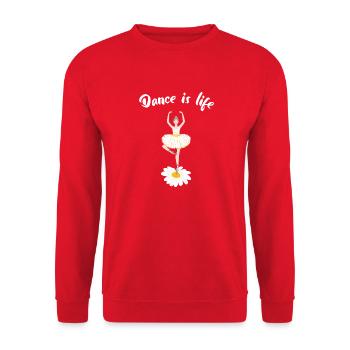 Ballet Dancer Dance Ballerina Sport Girl Femme - Sweat-shirt Unisexe - rouge - Devant - Alina (178cm) & Michal (187cm)