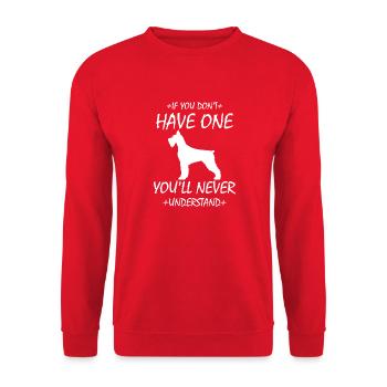 Hund Dog - Unisex Sweatshirt - red - Front - Alina (178cm) & Michal (187cm)
