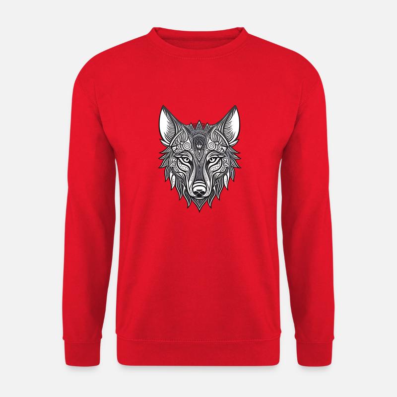 Wolf Rev - Unisex Pullover - Rot
