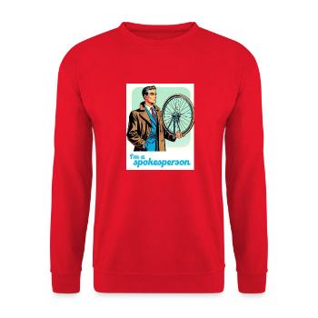 Spokesperson 1 - Unisex Pullover - Rot - Vorne - Alina (178cm) & Michal (187cm)