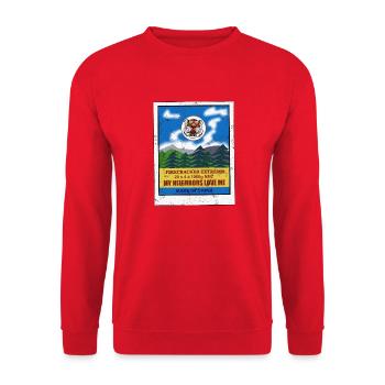Böller Schinken - Unisex Pullover - Rot - Vorne - Alina (178cm) & Michal (187cm)