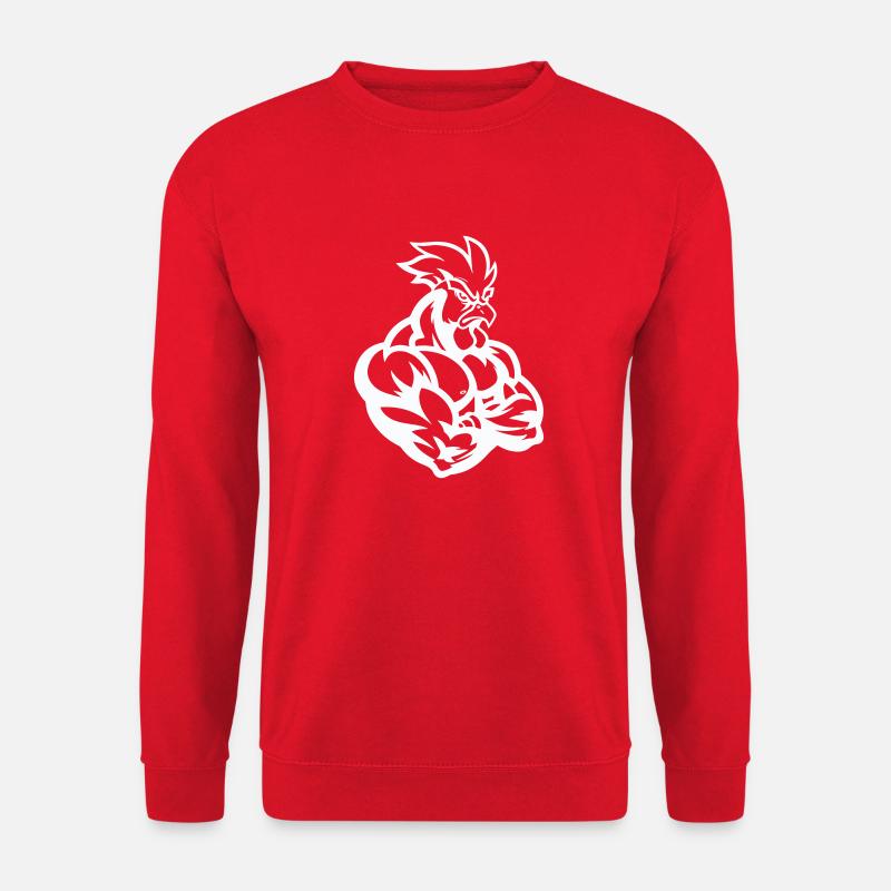 Rooster Comic - Unisex Sweatshirt - red