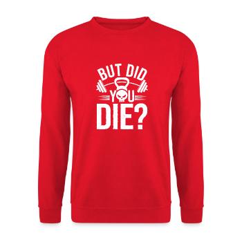 Pour les mordus de fitness qui ont le sens de l’amusement - Sweat-shirt Unisexe - rouge - Devant - Alina (178cm) & Michal (187cm)