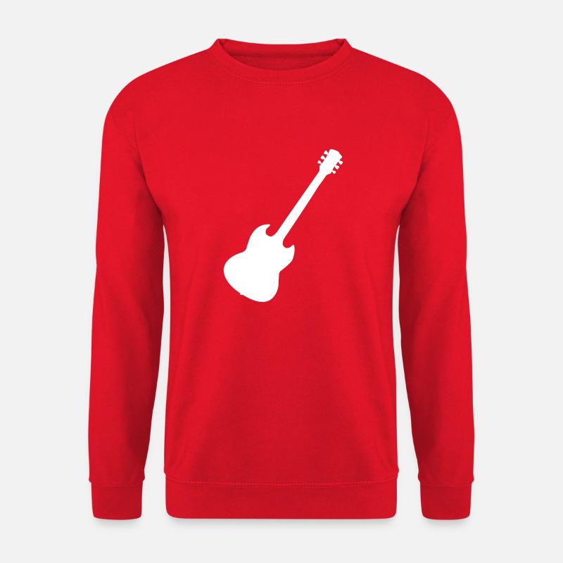 gitarre - Unisex Pullover - Rot