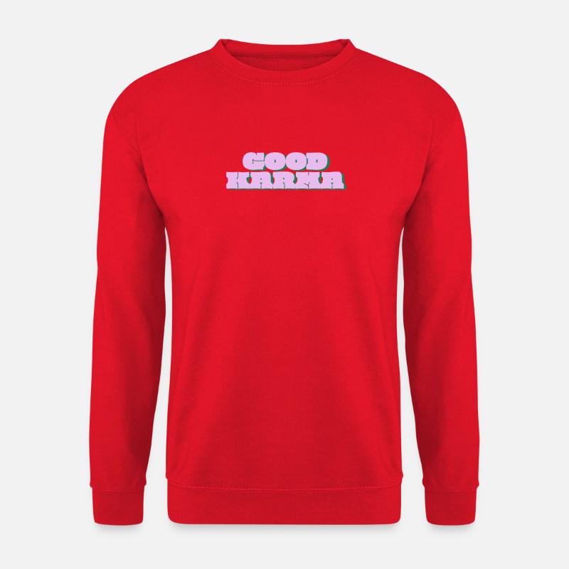 Gutes Karma - Unisex Pullover - Rot
