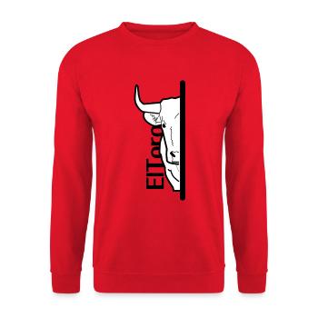 taureau caché - Sweat-shirt Unisexe - rouge - Devant - Alina (178cm) & Michal (187cm)