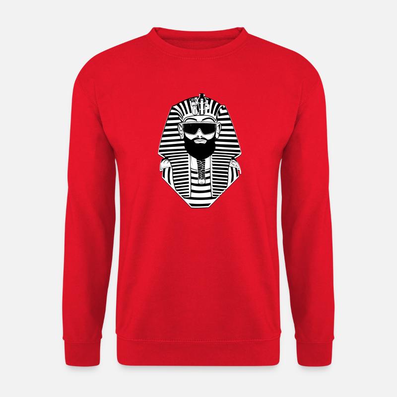 Pharao Sonnenbrille - Ägypten Sphinx - Unisex Pullover - Rot