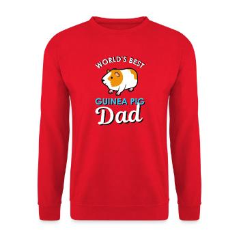 guinea pig - Unisex Sweatshirt - red - Front - Alina (178cm) & Michal (187cm)