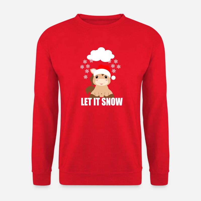Lass es schneien - Unisex Pullover - Rot
