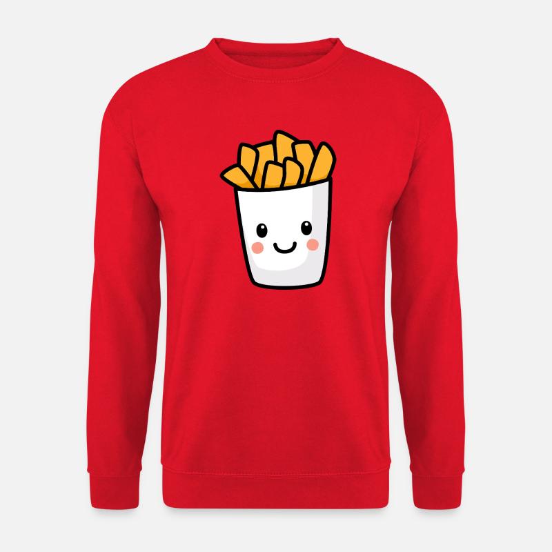 Kawaii Pommes - Unisex Pullover - Rot