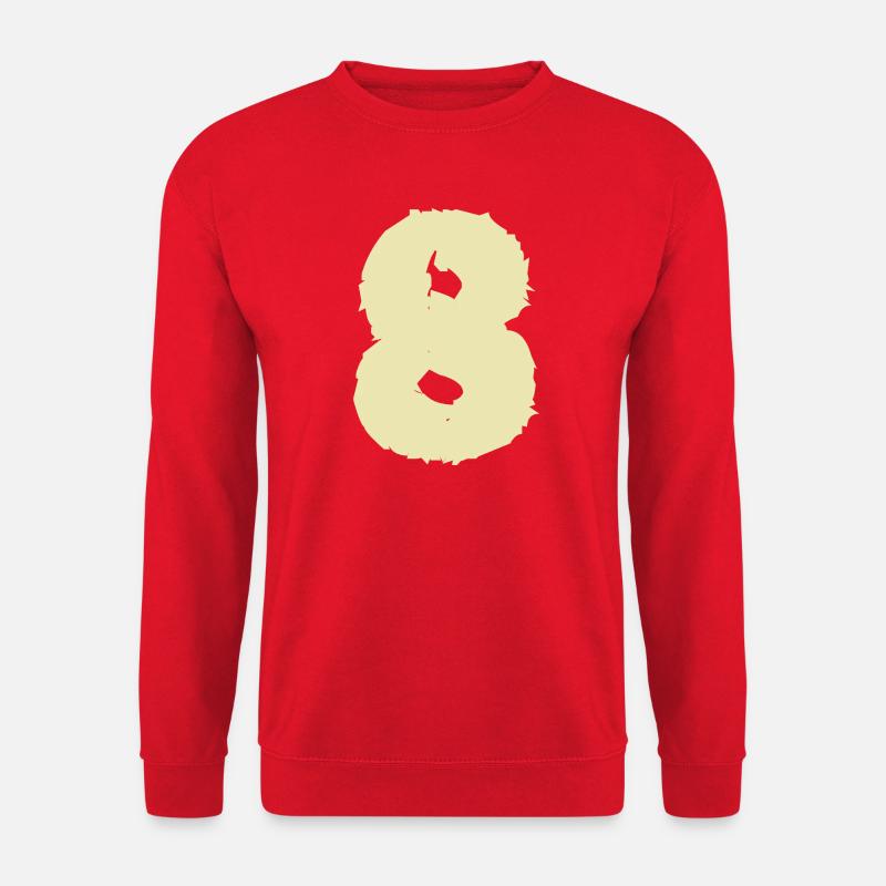 Acht nummer  - Unisex Pullover - Rot