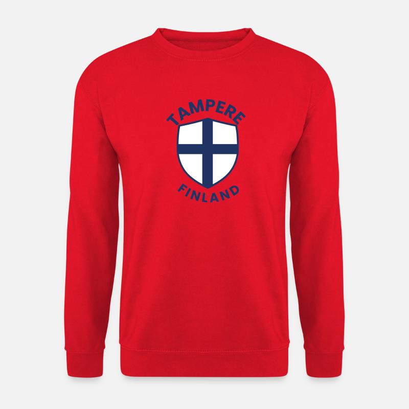 Tampere Finnlands Schildwappen - Unisex Pullover - Rot