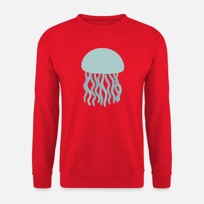 Quallendrift-Ozean-Illustration - Unisex Pullover - Rot