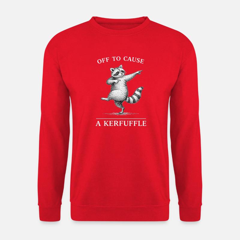 Kerfuffle Waschbär Tanz - Unisex Pullover - Rot