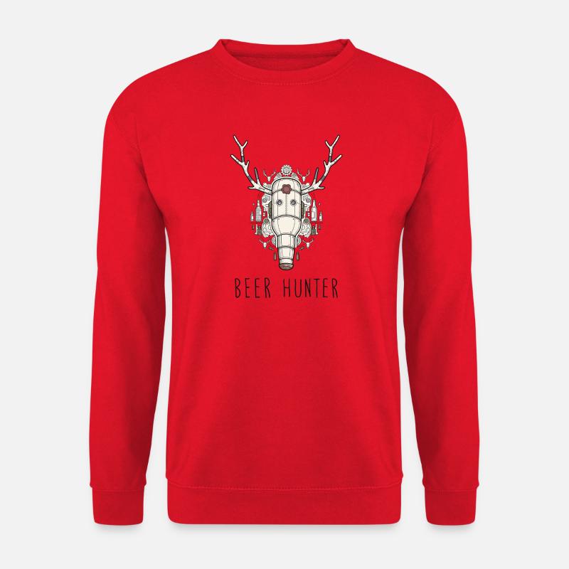 Beer Hunter Trophy - Steel Bottle - Unisex Sweatshirt - red