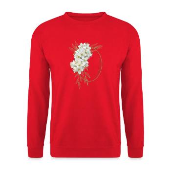 Vous êtes incroyable – Un design floral élégant - Sweat-shirt Unisexe - rouge - Devant - Alina (178cm) & Michal (187cm)