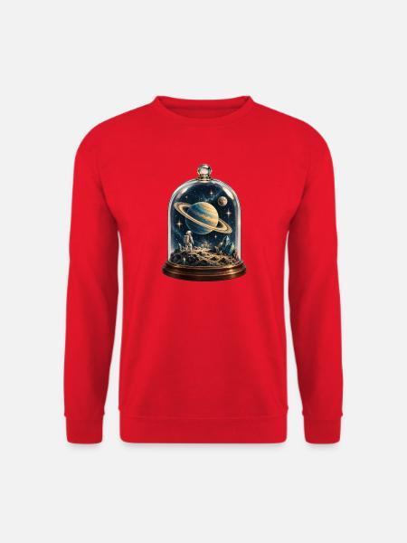 Astronaut unter der Kuppel - Unisex Pullover - Rot