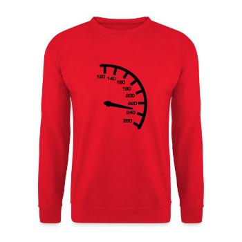 Speed - Unisex Sweatshirt - red - Front - Alina (178cm) & Michal (187cm)