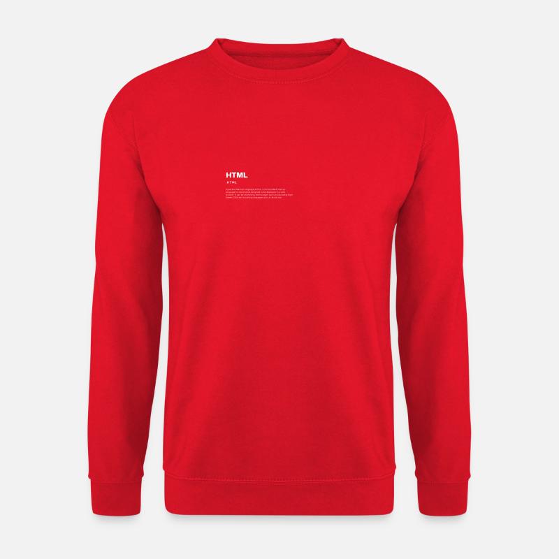 HTML Code Motiv - Unisex Pullover - Rot