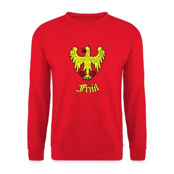 Aigle historique du Frioul - Sweat-shirt Unisexe - rouge - Devant - Alina (178cm) & Michal (187cm)