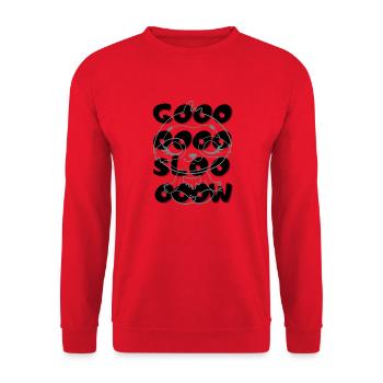 Gooooooooooooo Sloooooooooow - Unisex Pullover - Rot - Vorne - Alina (178cm) & Michal (187cm)