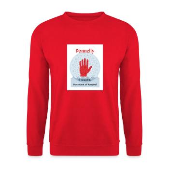 Donnelly - Unisex Pullover - Rot - Vorne - Alina (178cm) & Michal (187cm)