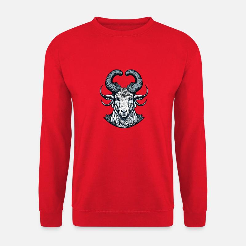 Aries - Widder - Unisex Pullover - Rot