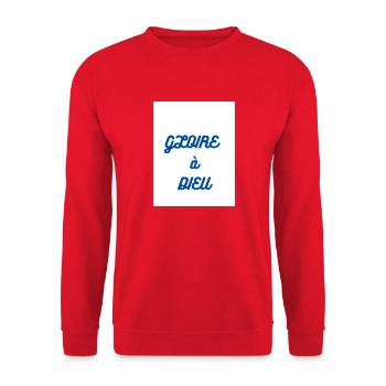le créateur - Sweat-shirt Unisexe - rouge - Devant - Alina (178cm) & Michal (187cm)